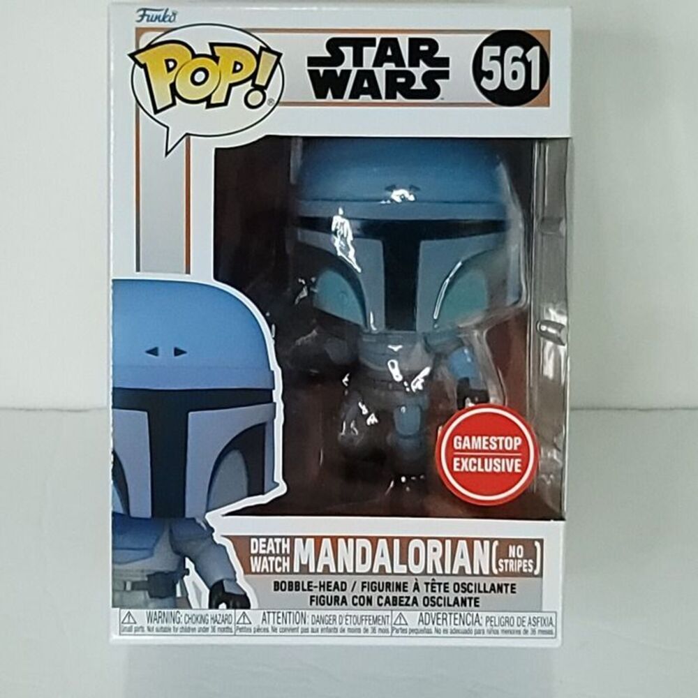 Funko Pop Star Wars Death Watch Mandalorian No Stripes #561 GameStop NEW